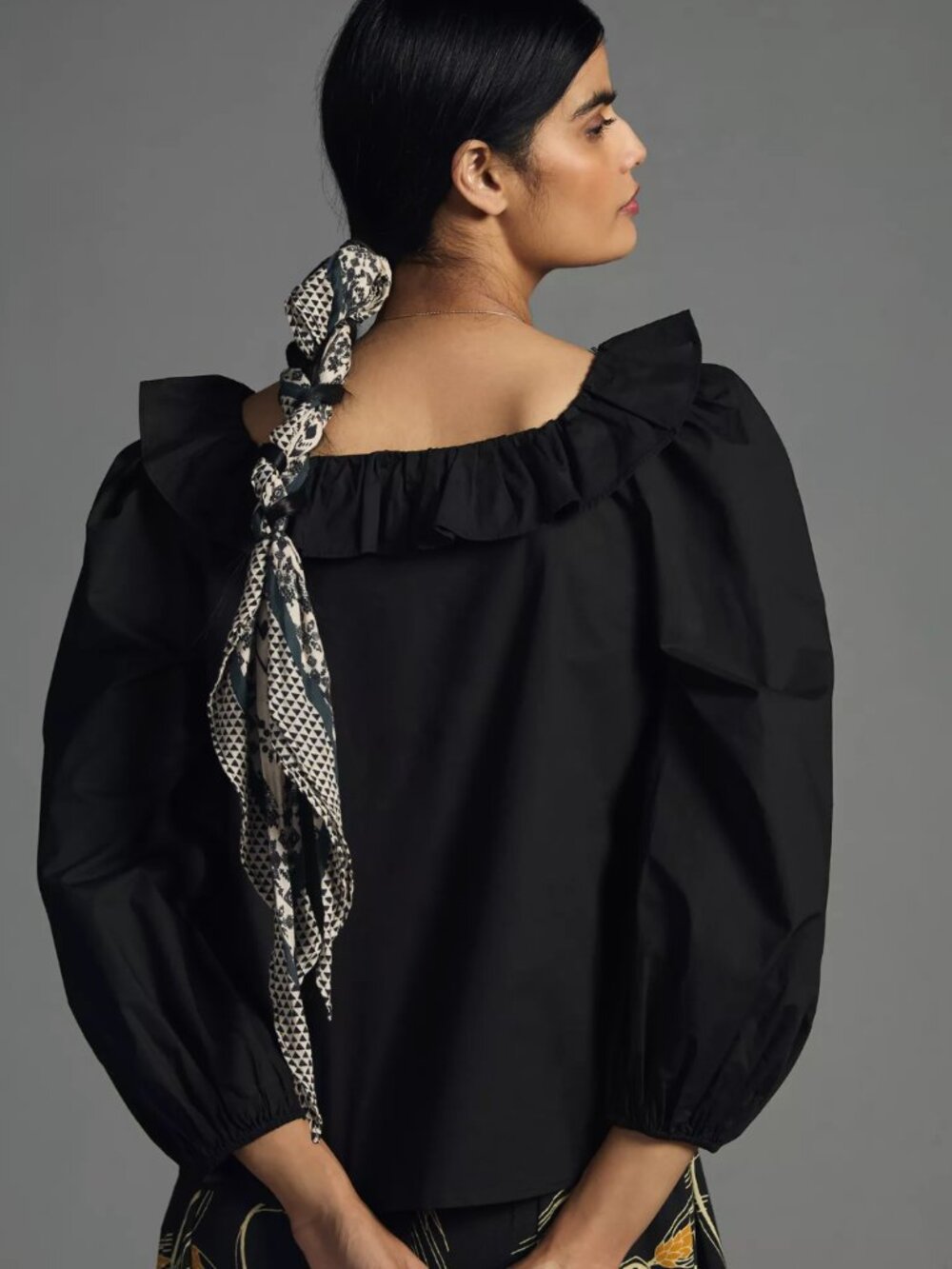 English Factory Square-Neck Ruffle Blouse - Picture 2 of 5